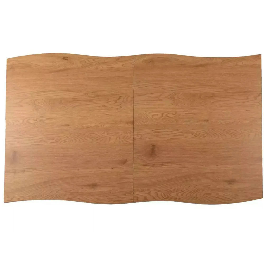 Masa extensibila FRESNO, stejar/negru, 120/180x80x76 cm [6]