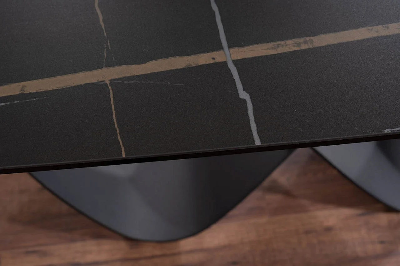 Masa extensibila Infinity Ceramic negru/negru mat [5]