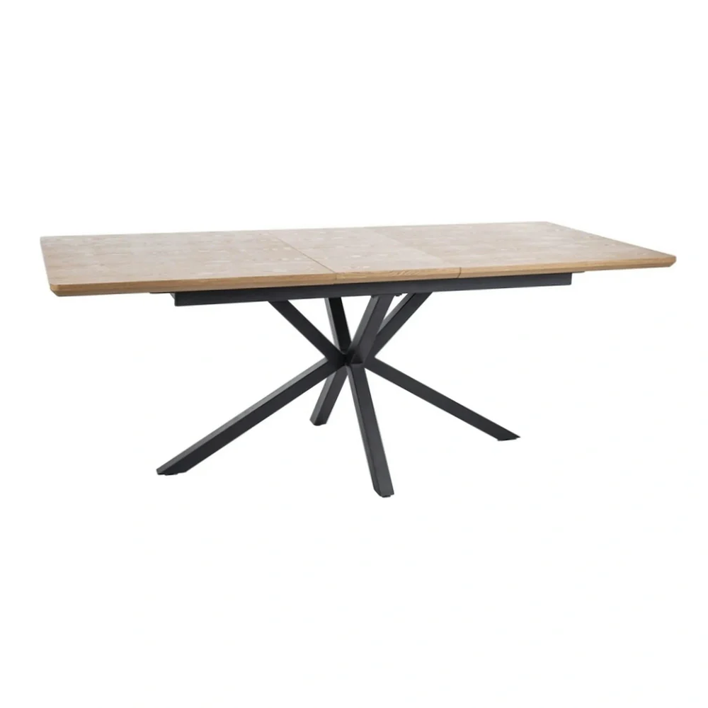 Masa extensibila LOGAN, stejar/negru 160/200x90x75 cm [2]