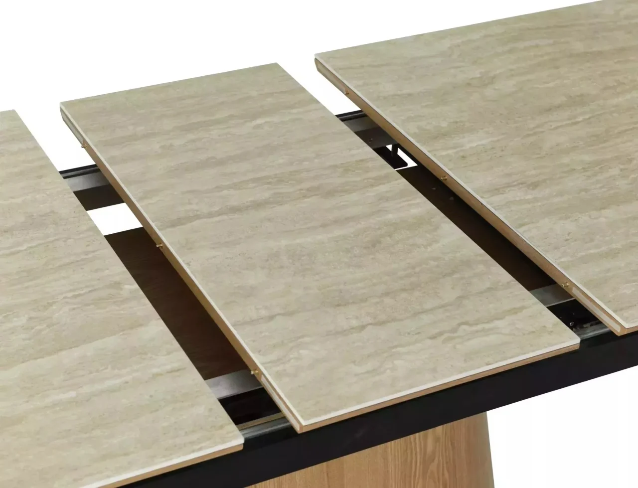 Masa extensibila Monaco travertin bej/stejar L160-200xl90 cm [7]