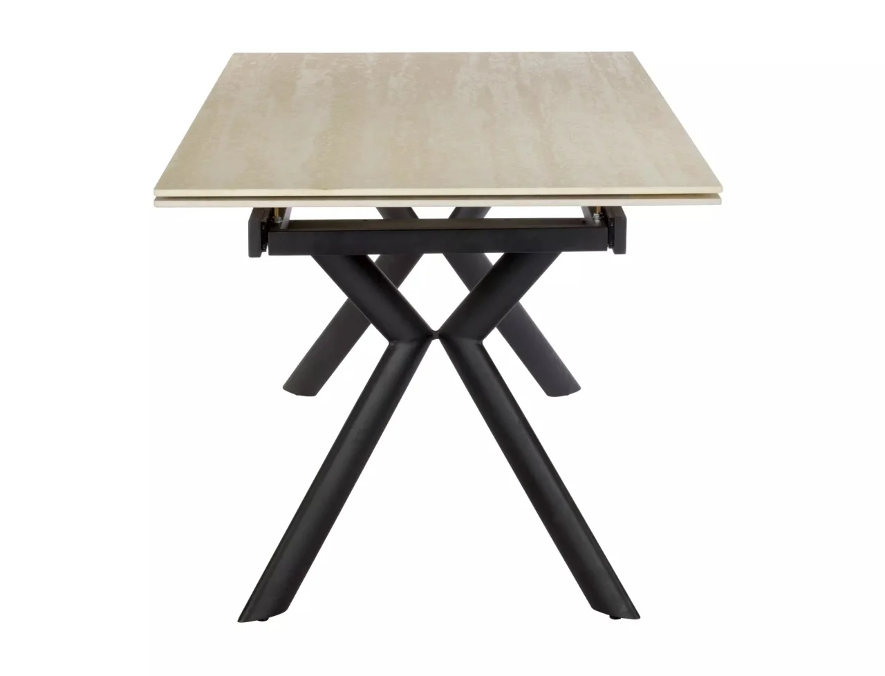 Masa extensibila Norton travertin bej/negru L160-240xl90 cm [3]