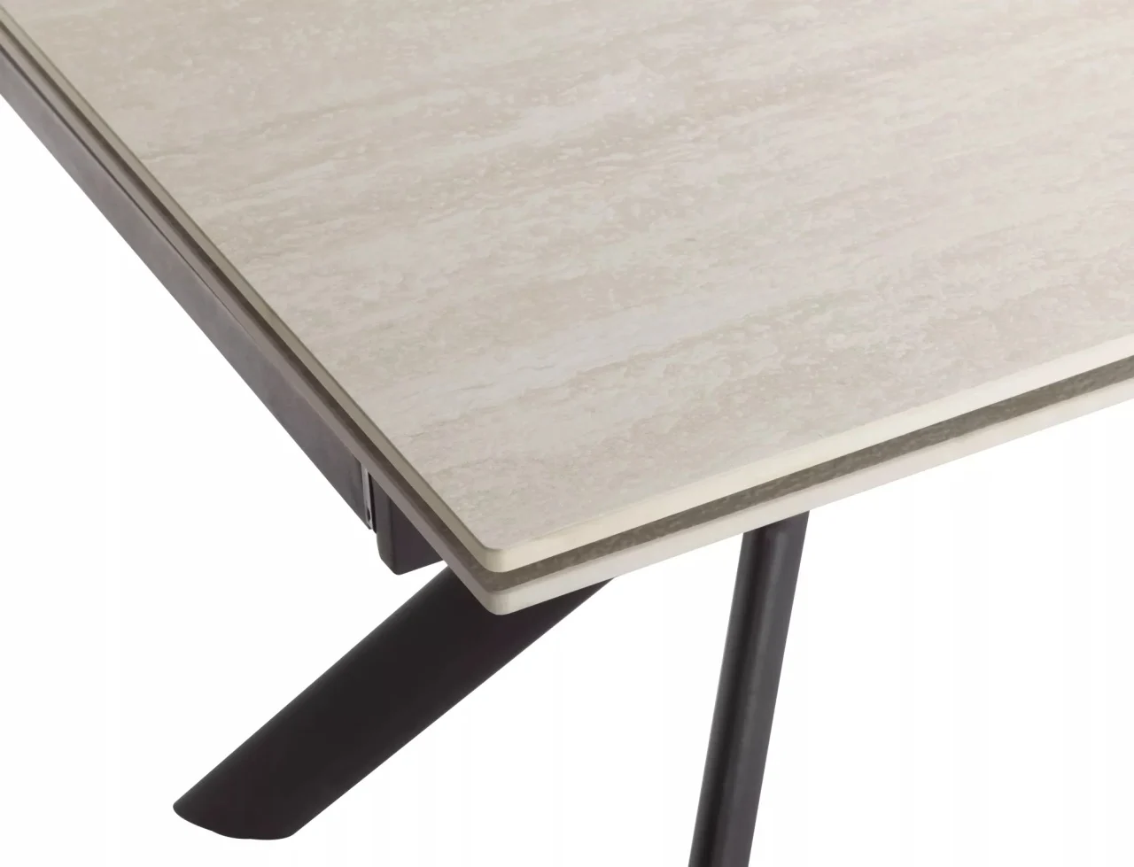 Masa extensibila Norton travertin bej/negru L160-240xl90 cm [4]