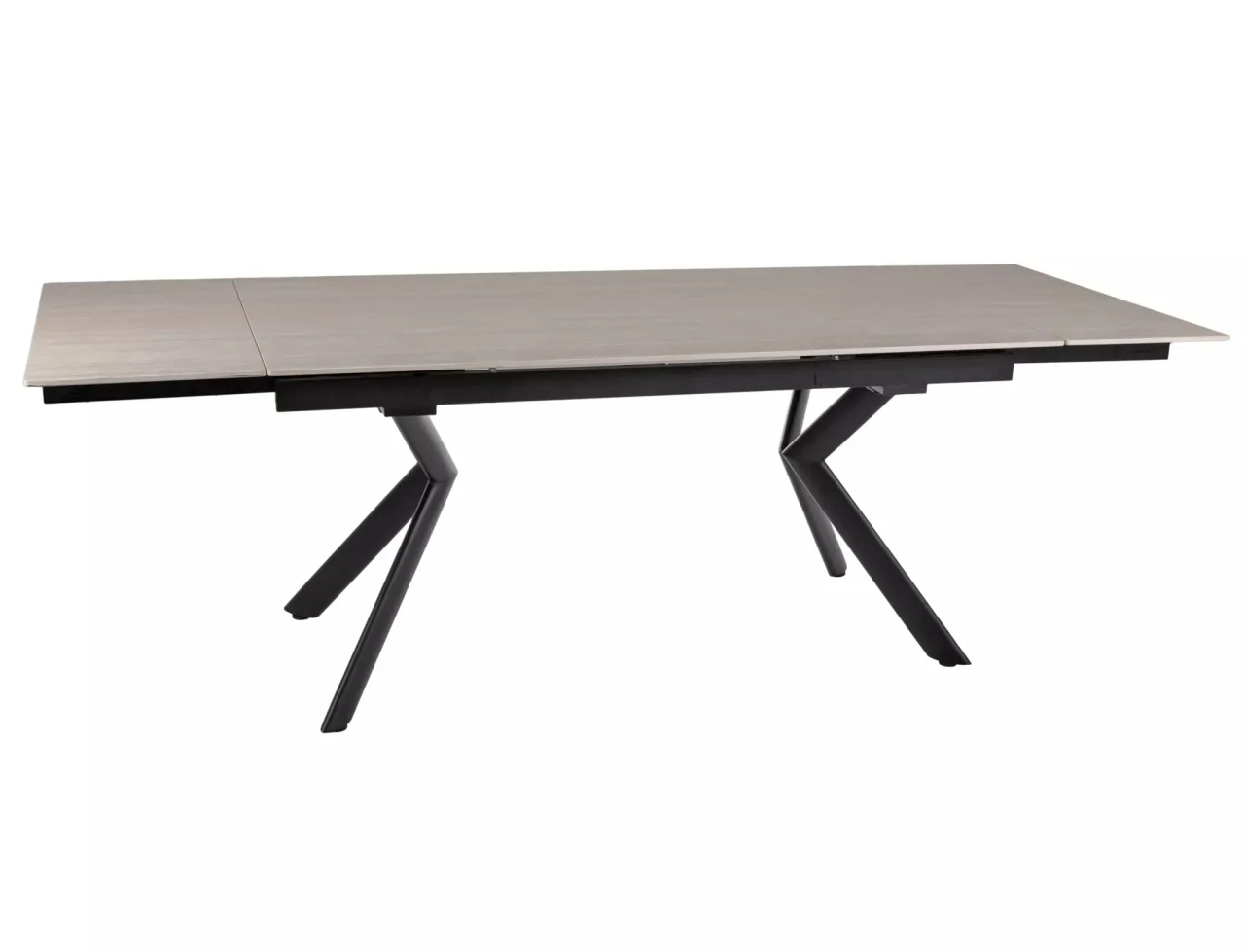Masa extensibila Norton travertin bej/negru L160-240xl90 cm [2]