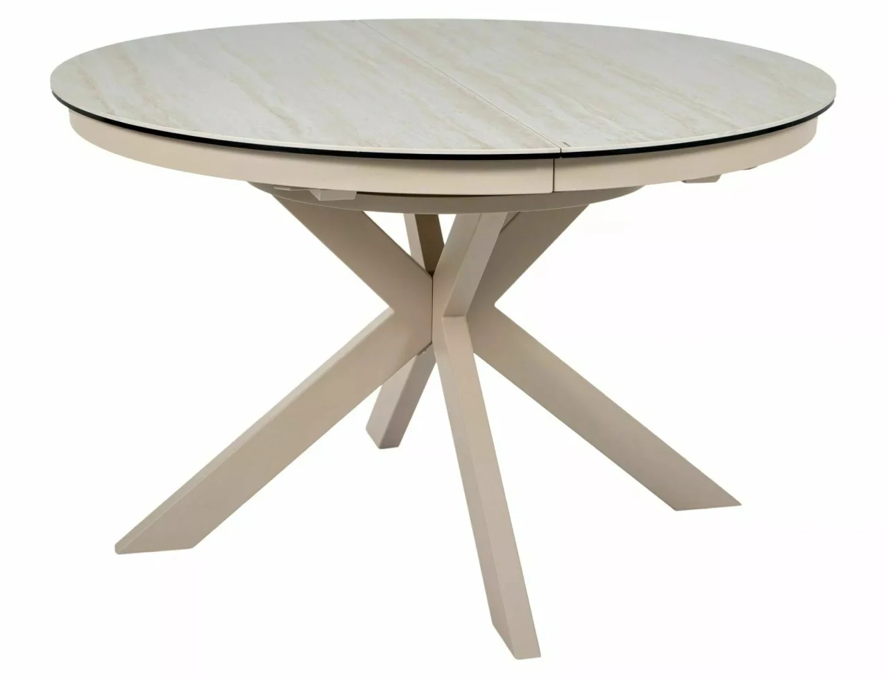 Masa extensibila Porto Ceramic bej mat/cașmir L120-160xl120 cm [4]