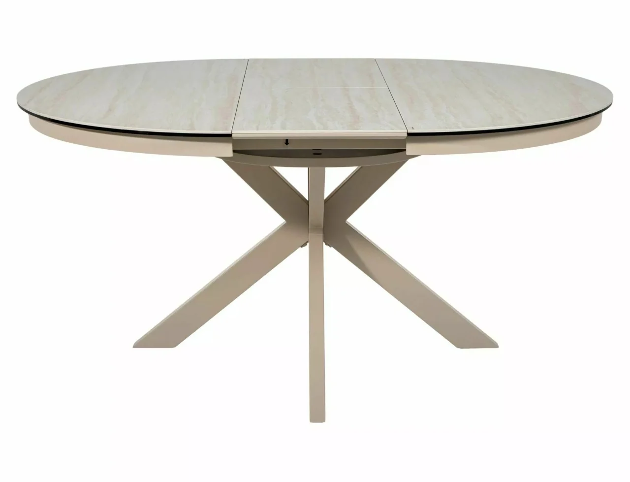 Masa extensibila Porto Ceramic bej mat/cașmir L120-160xl120 cm [2]