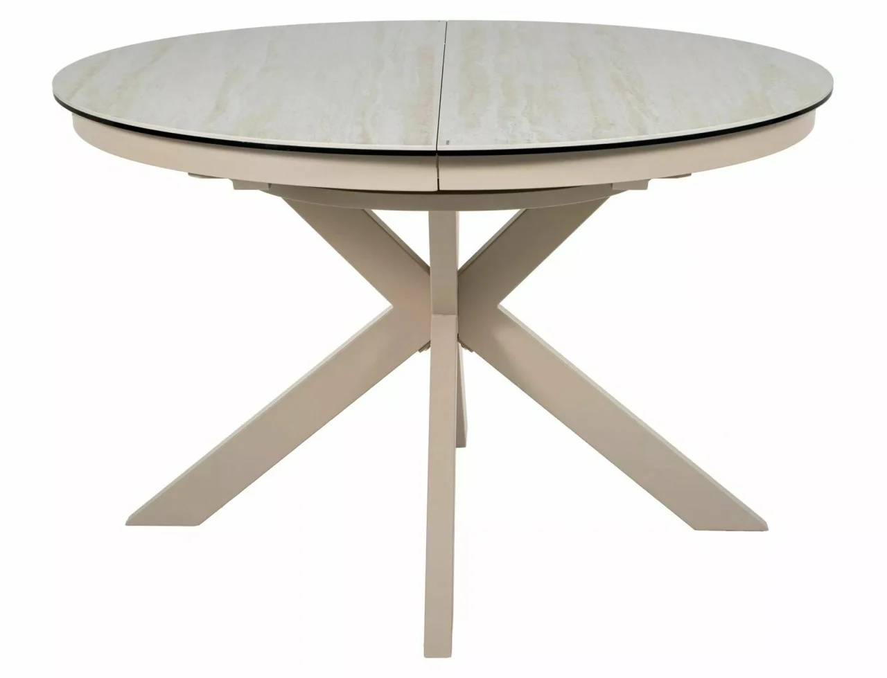 Masa extensibila Porto Ceramic bej mat/cașmir L120-160xl120 cm [5]