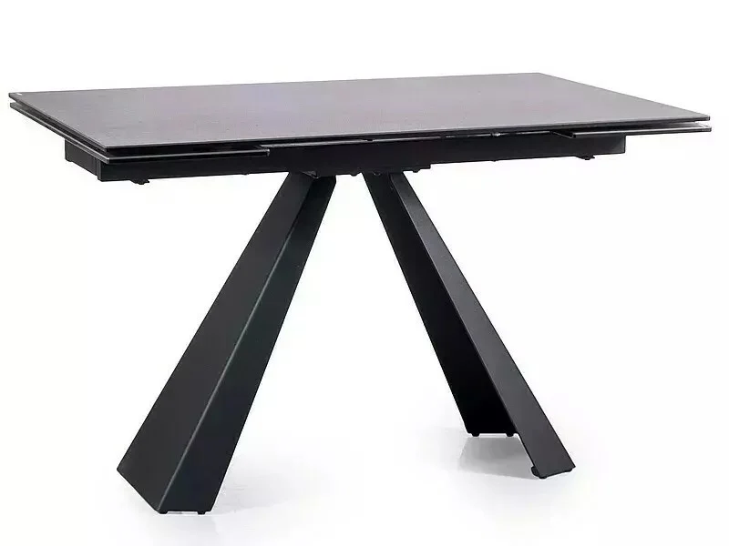 Masa extensibila Salvadore Ceramic II CORSO GREY/negru mat L120-180 cm [3]