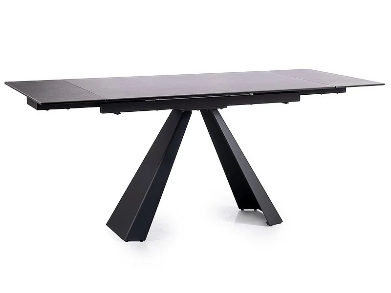 Masa extensibila Salvadore Ceramic II CORSO GREY/negru mat L120-180 cm [2]
