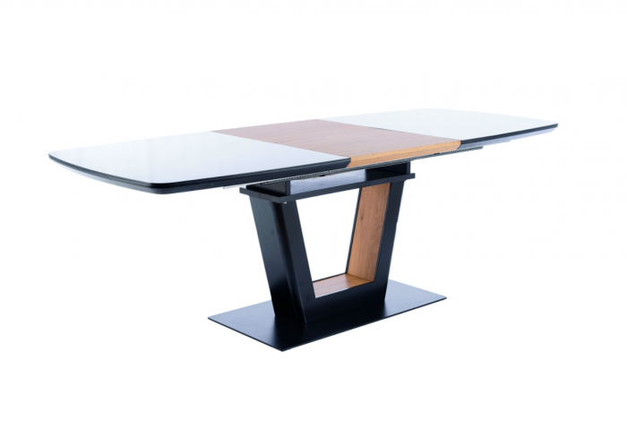Masa Sydney - Extensibila - Negru/Stejar  - l90 x h76 x L160-220 cm [3]