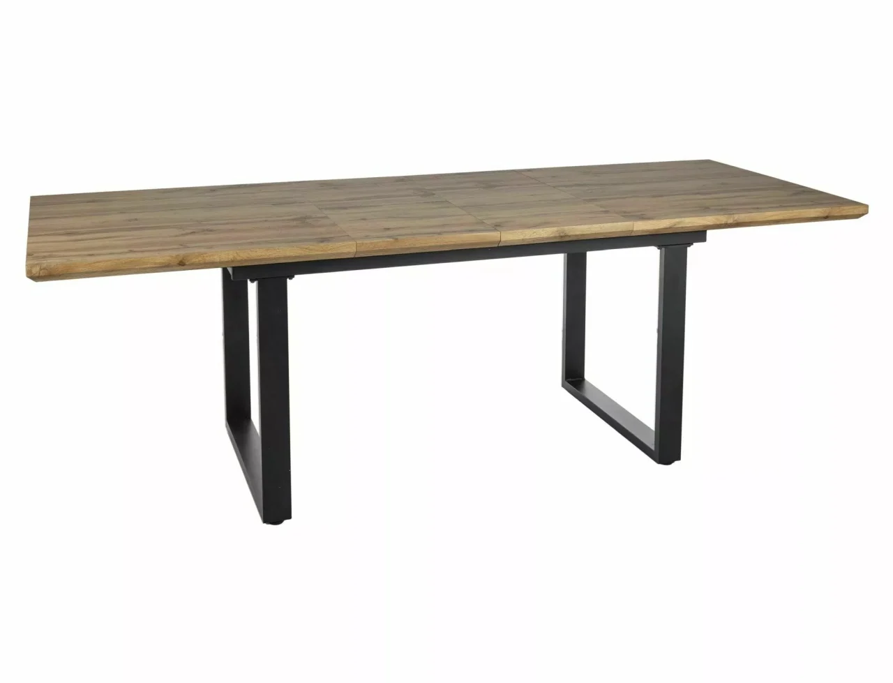 Masa extensibila UMBERTO II, stejar/negru, 160/240x90x76 cm [5]