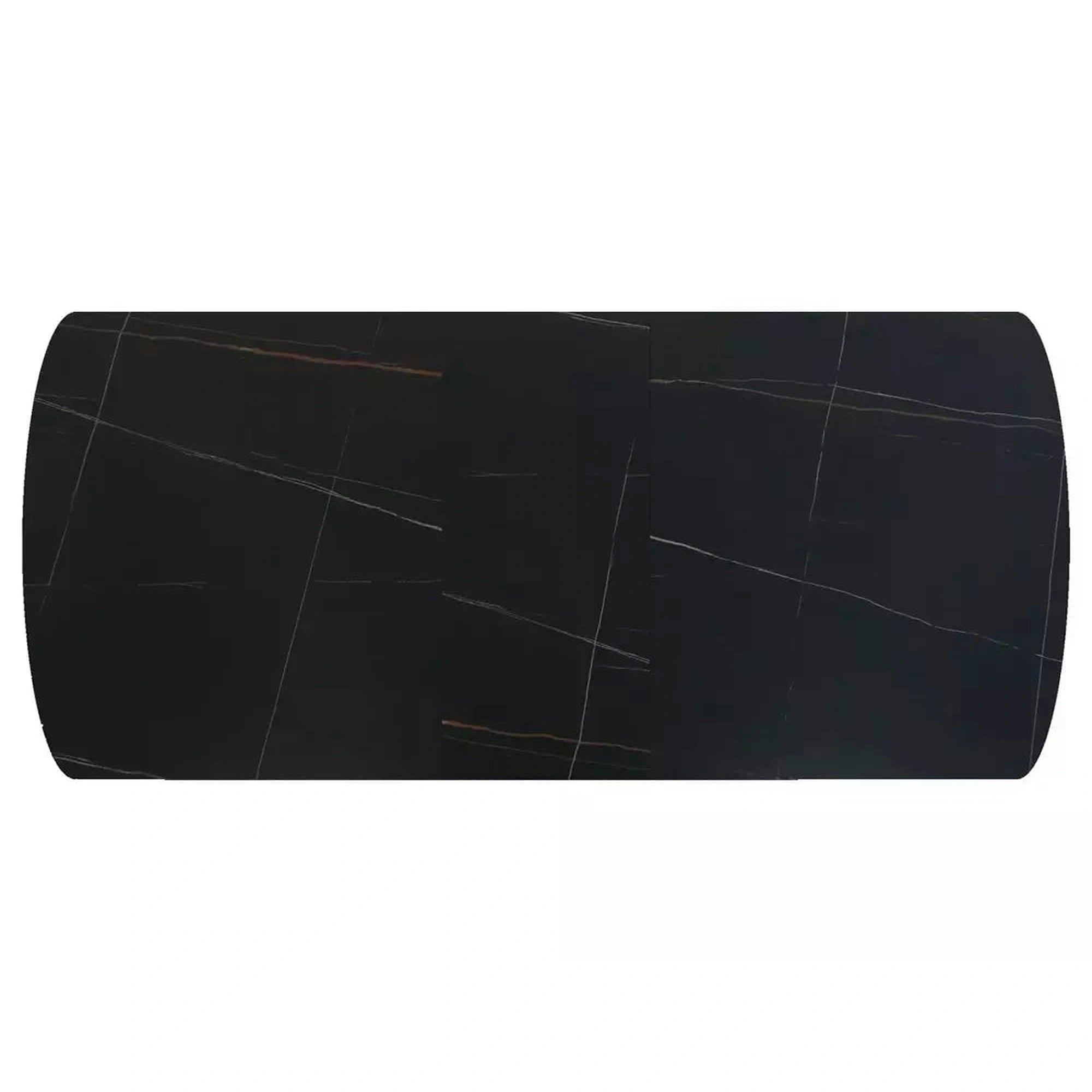 Masă extensibilă VECTOR  negru mat cu efect de marmura [3]