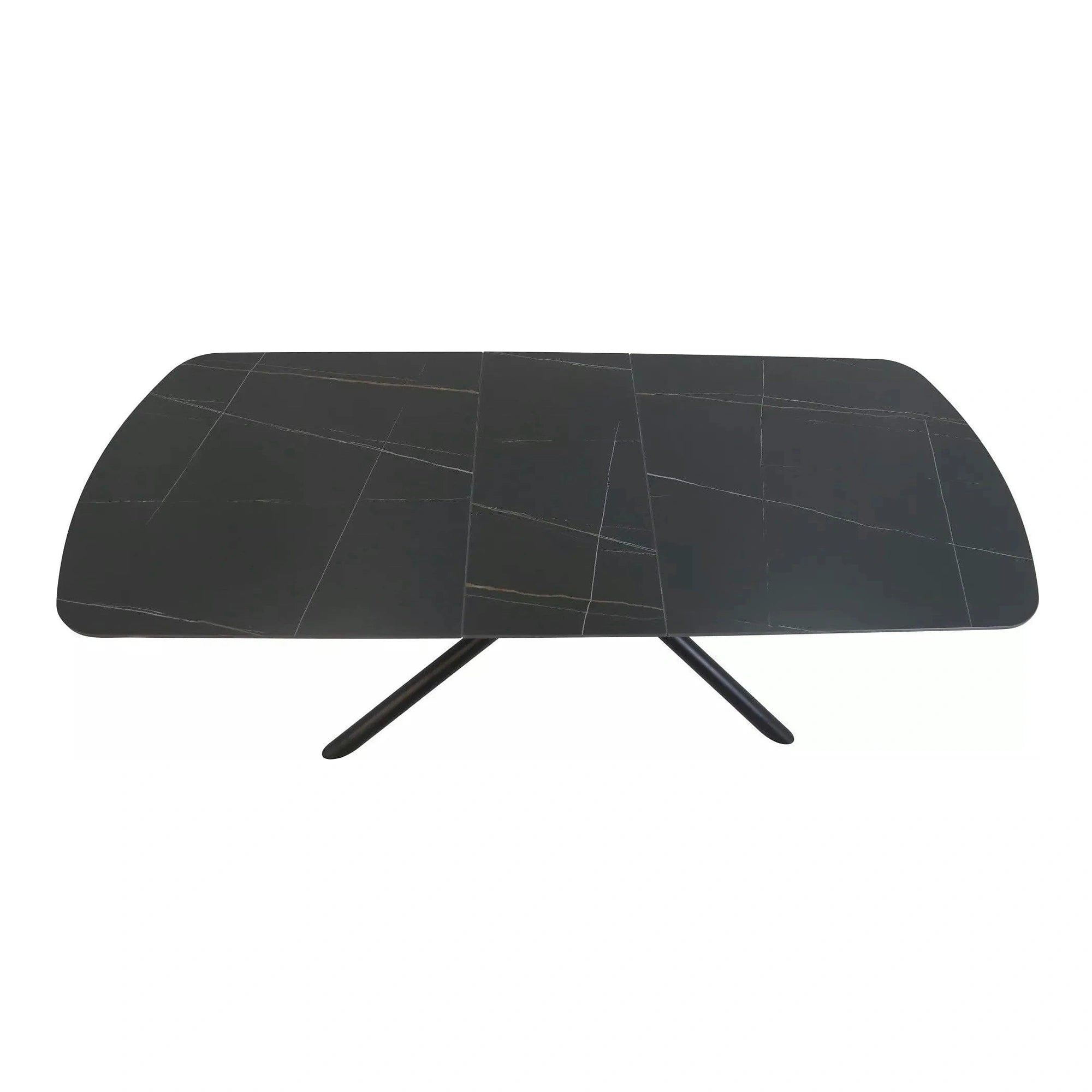 Masă extensibilă VECTOR  negru mat cu efect de marmura [4]
