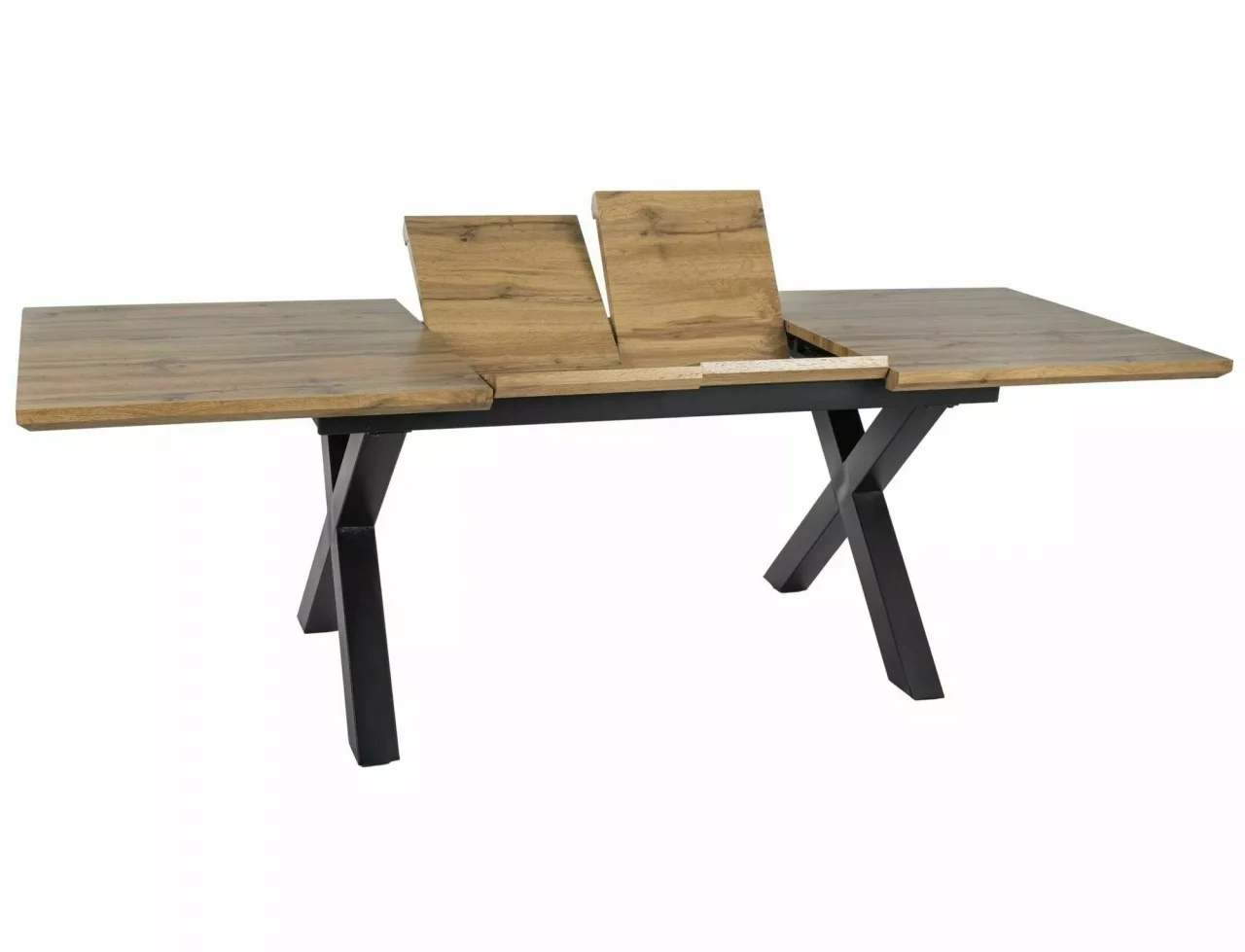 Masa extensibila Xaviero II stejar artizan/negru L160-240xl90 cm [5]