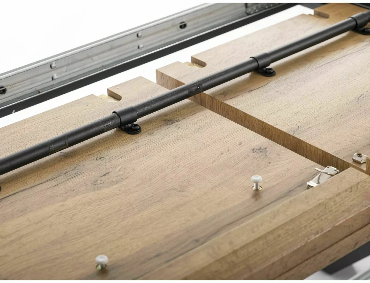 Masa extensibila Xaviero II stejar artizan/negru L160-240xl90 cm [8]