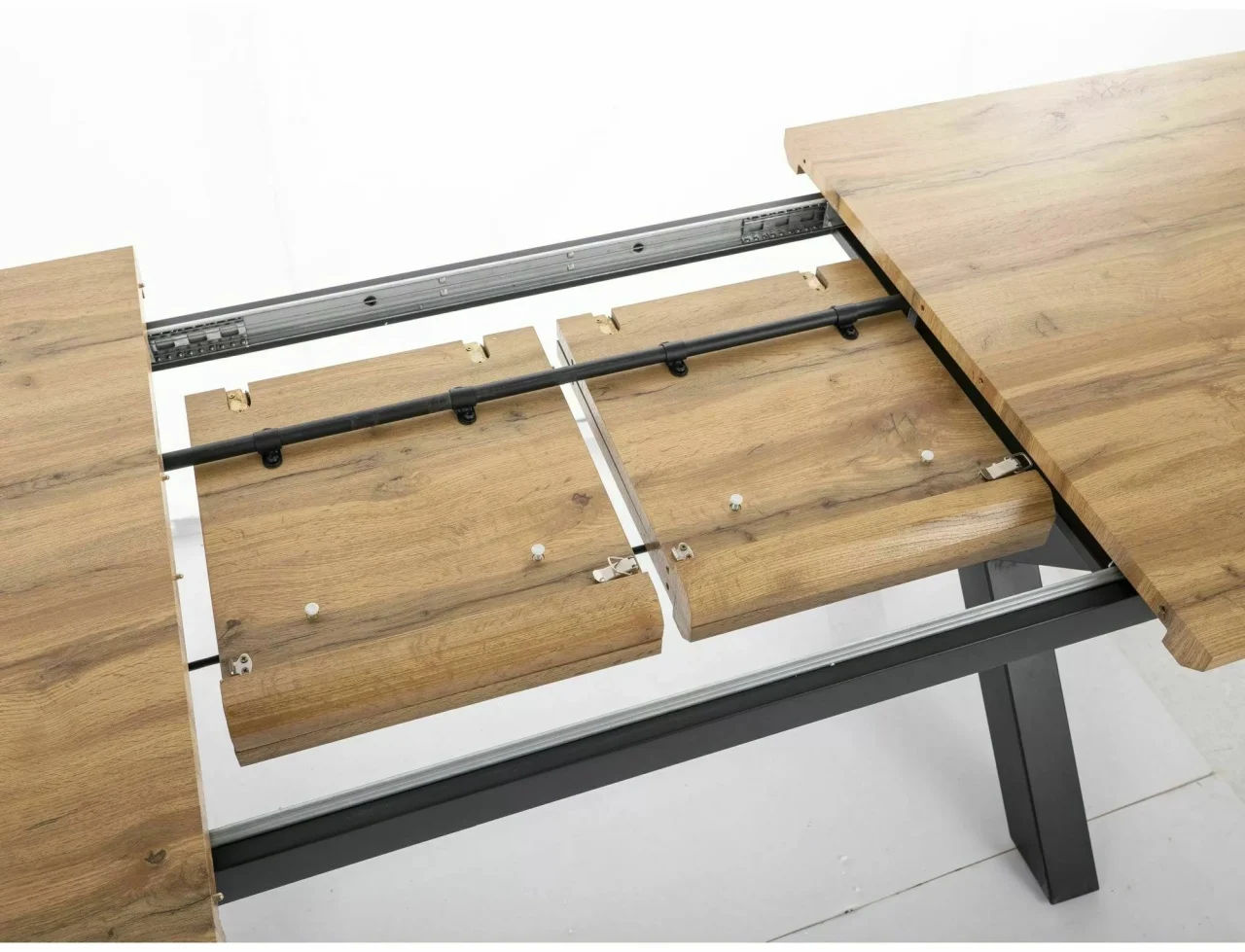 Masa extensibila Xaviero II stejar artizan/negru L160-240xl90 cm [7]
