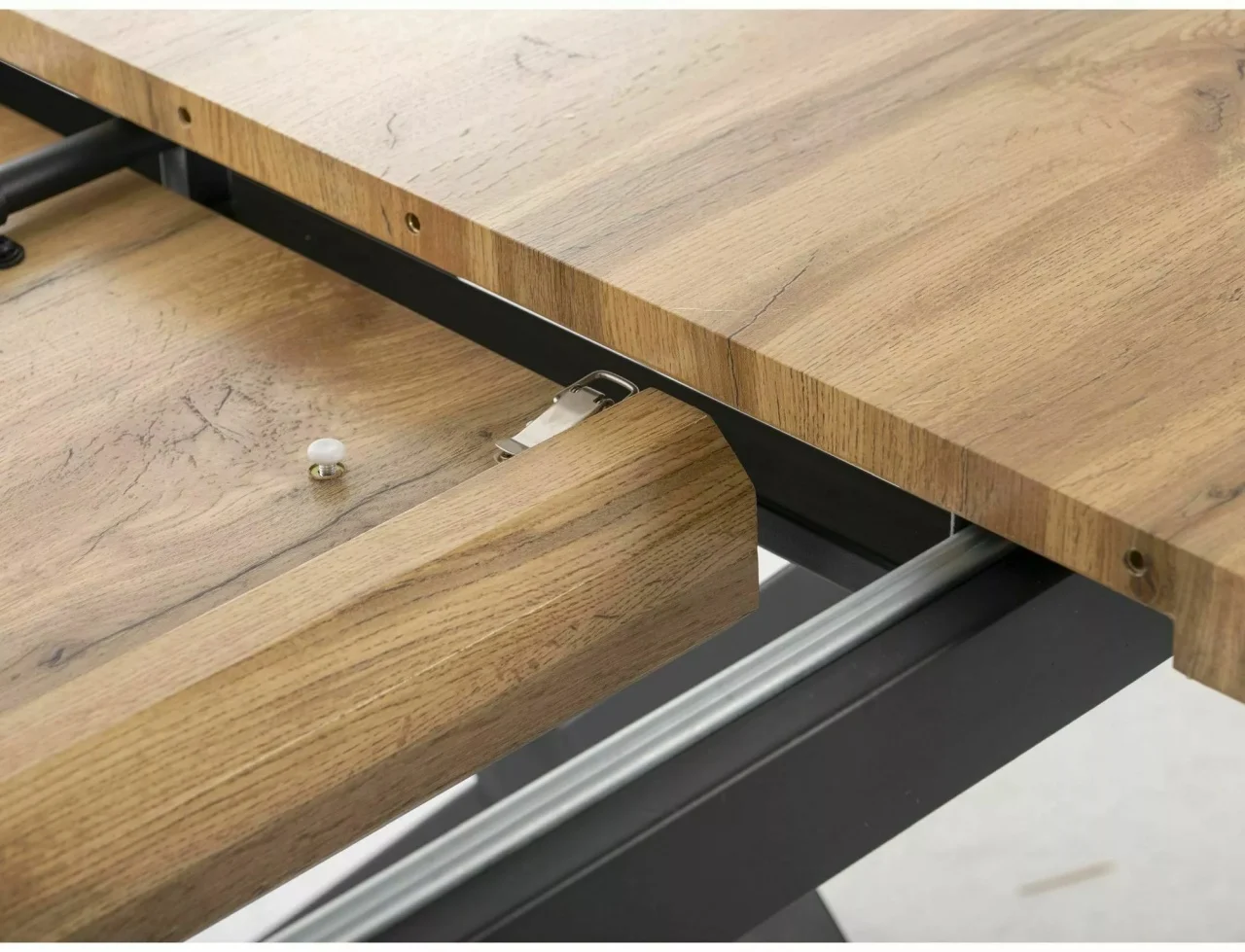 Masa extensibila Xaviero II stejar artizan/negru L160-240xl90 cm [9]