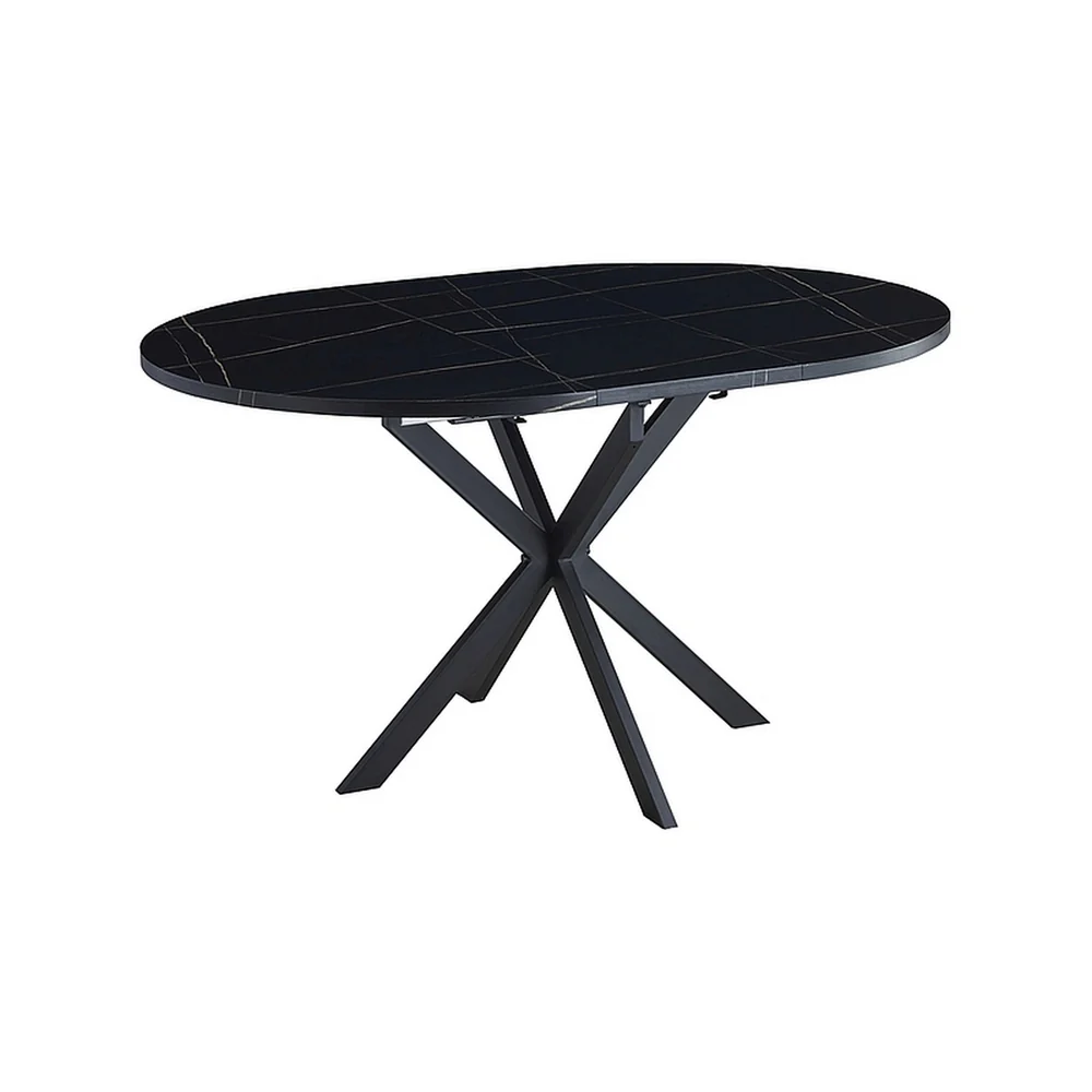 Masa extensibila GASTON, negru, 100/135x100x76 cm [3]