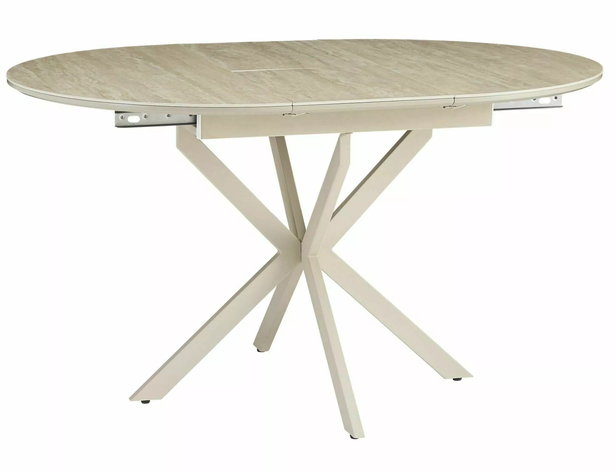 Masa GASTON CERAMIC, bej mat/casmir, ceramica/metal, 100/135x76x100 cm [3]