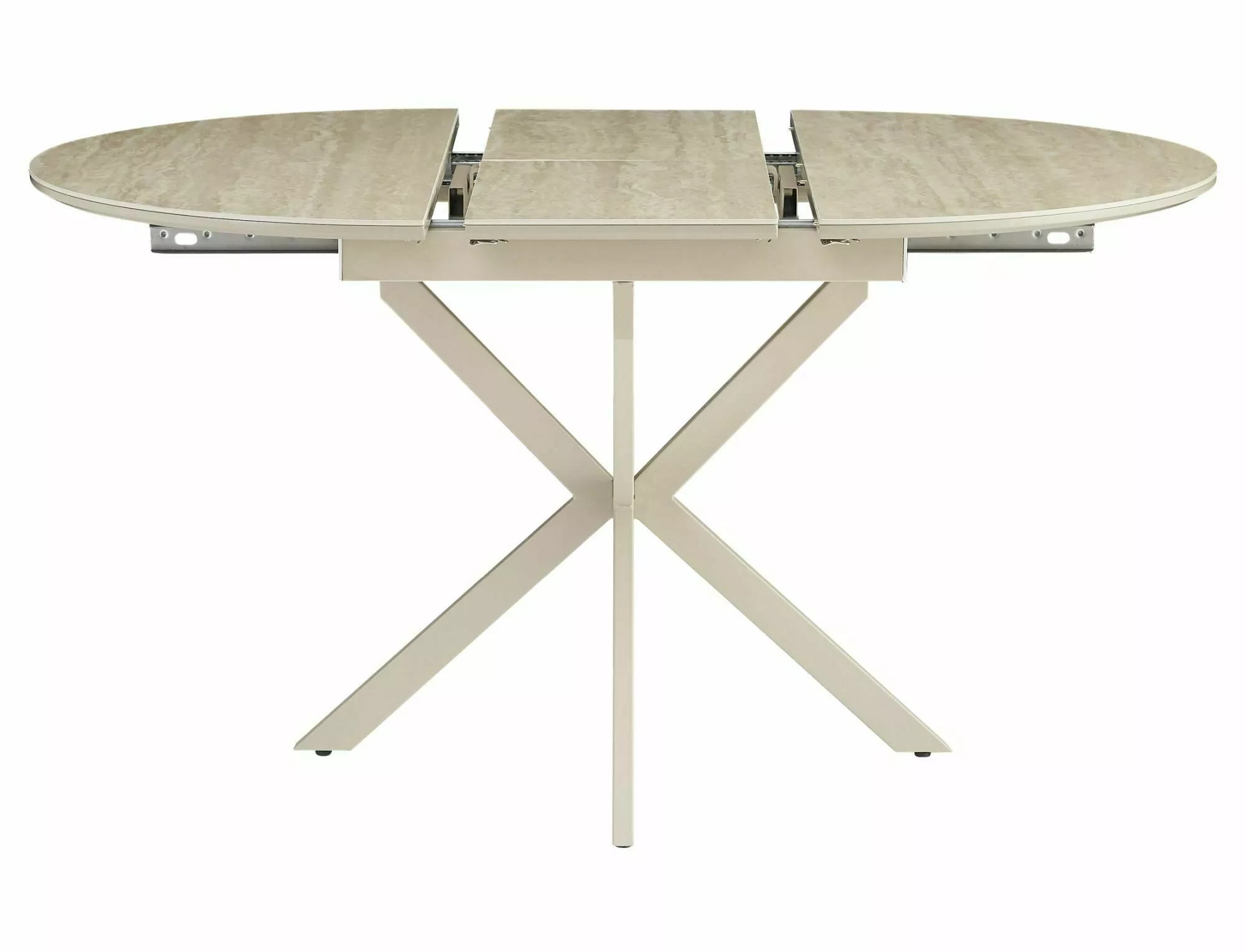 Masa GASTON CERAMIC, bej mat/casmir, ceramica/metal, 100/135x76x100 cm [5]