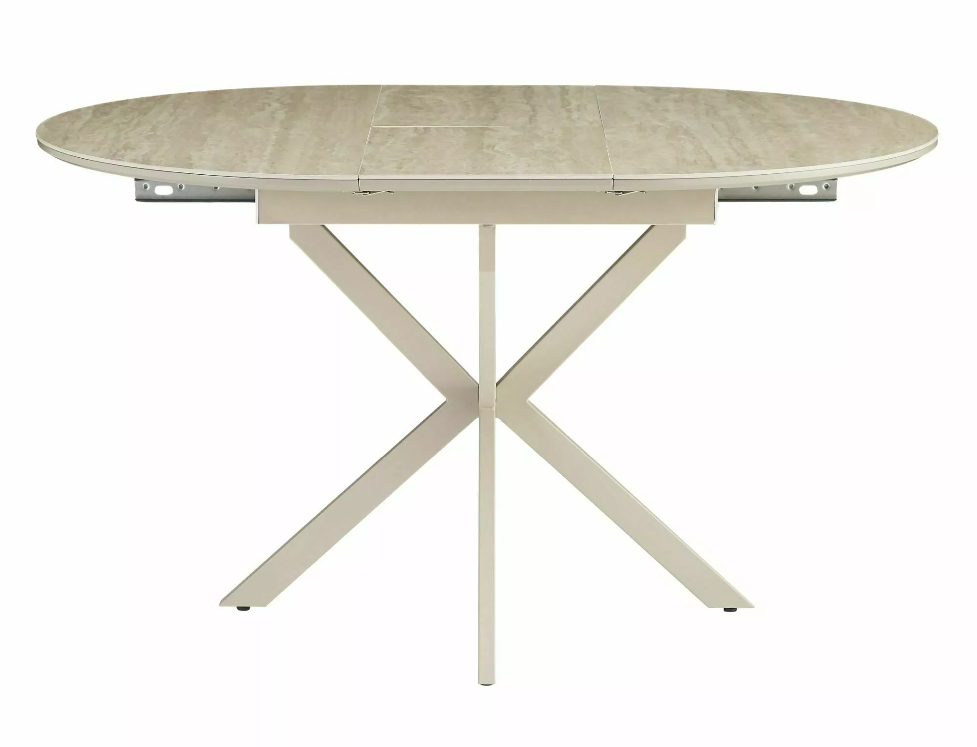 Masa GASTON CERAMIC, bej mat/casmir, ceramica/metal, 100/135x76x100 cm [4]