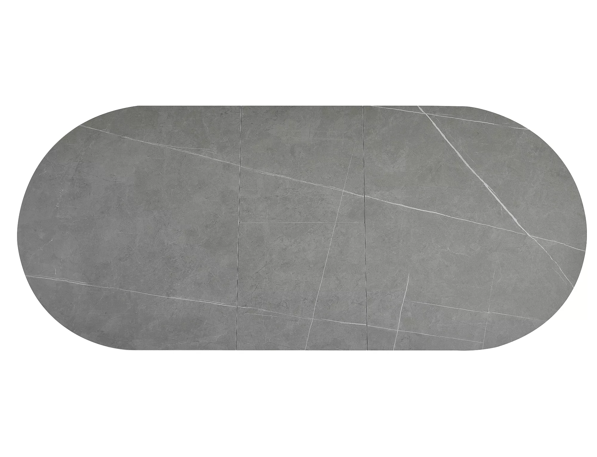 Masa GASTON CERAMIC, gri mat/negru, ceramica/metal, 140/180x80x76 cm [5]