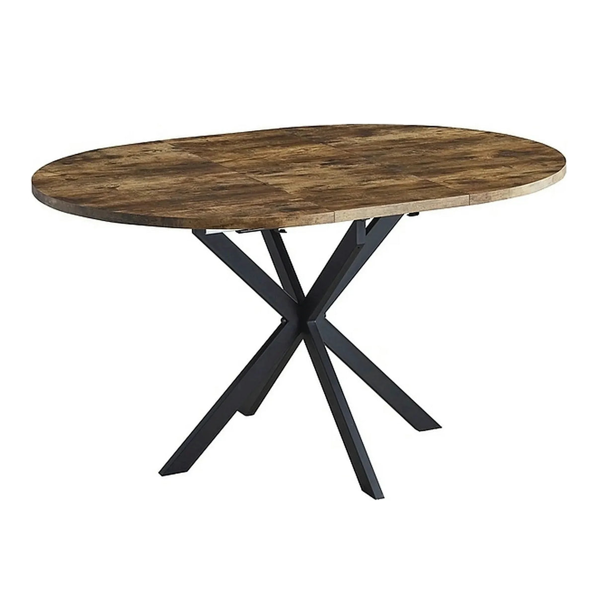 Masa GASTON, nuc/negru, 100/135x100x75 cm [2]