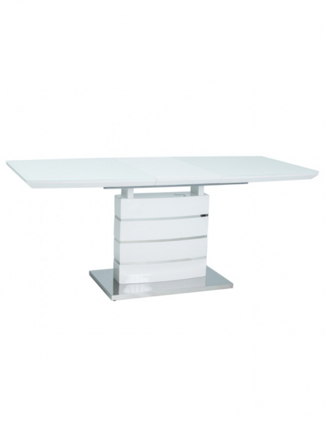 Masa Leonardo Alb Gloss - Extensibila - L 140/180 x I 80 x H 76 cm [2]