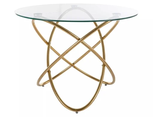 Masa Orbit transparent/auriu ø100 cm [2]