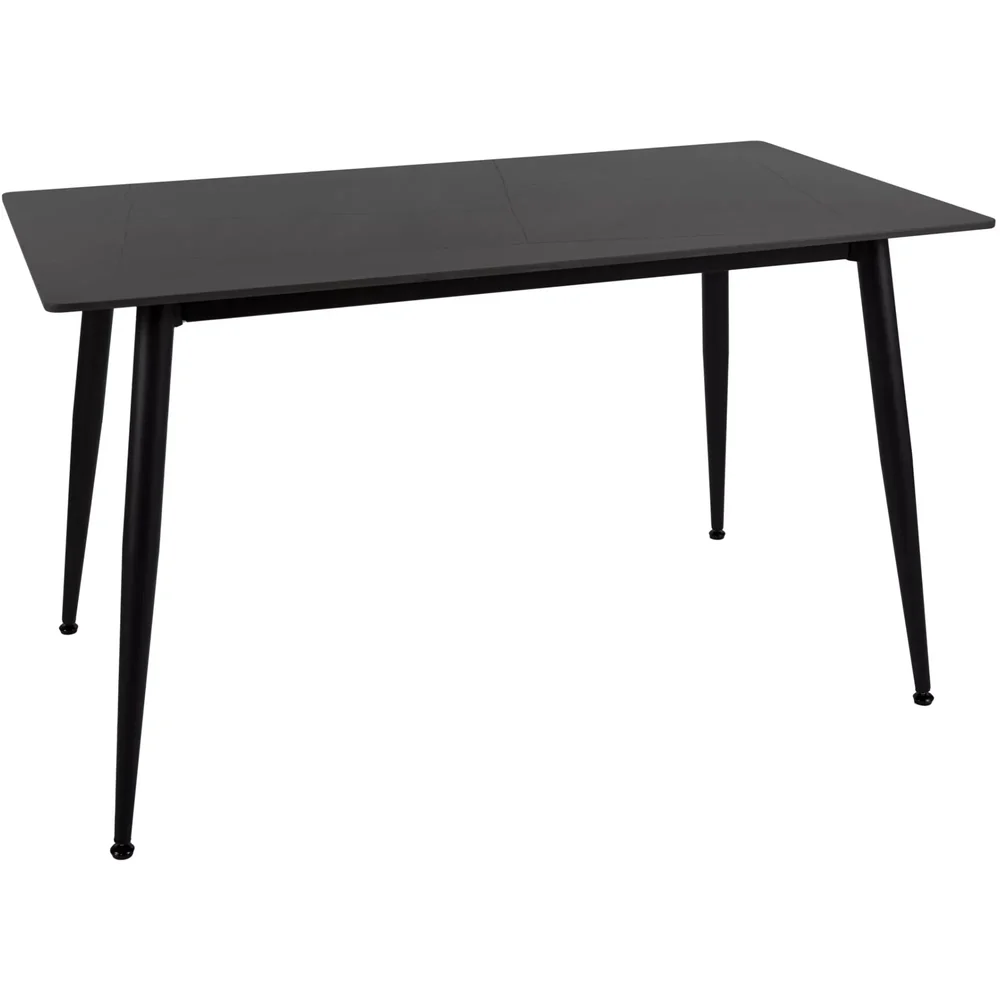 Masa RION, negru cu efect de marmura, ceramica/metal, 130x70x76 cm [2]