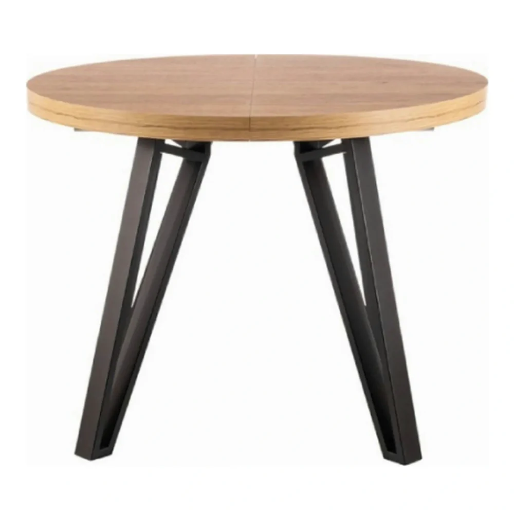 Masa rotunda 100 GALAXY, stejar artisan/negru, PAL laminat/metal [2]
