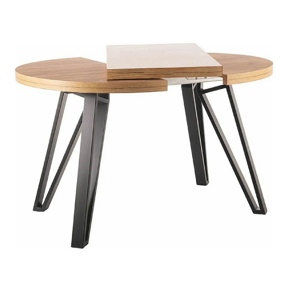 Masa rotunda 100 GALAXY, stejar artisan/negru, PAL laminat/metal [3]