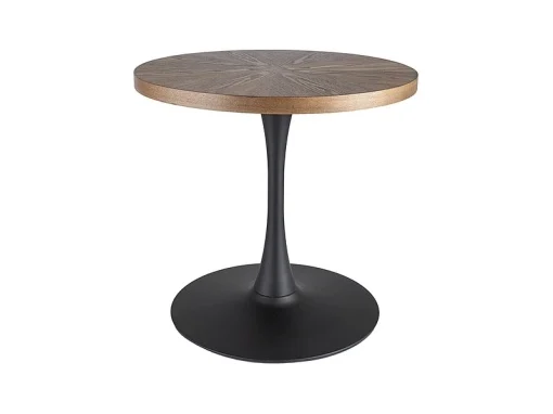 Masa rotunda Amadeo nuc/negru mat ø80/h76 [2]