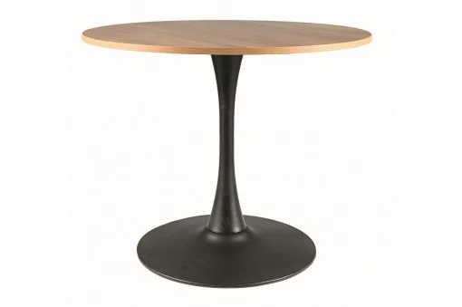 Masa rotunda Amadeo nuc/negru mat ø80/h76 [2]