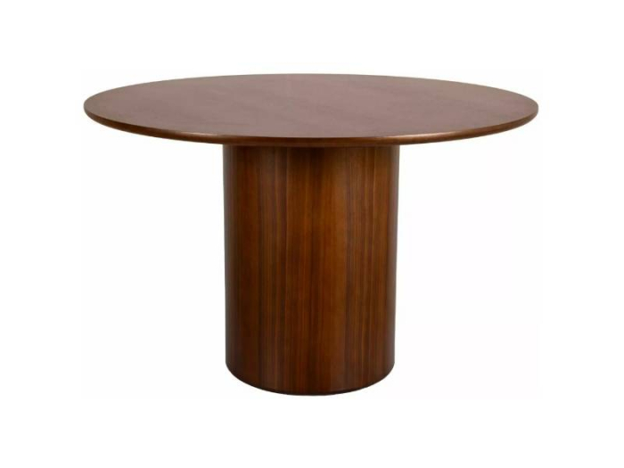 Masa RONDO NUT din MDF si furnir natural nuc - 120xH76cm [2]