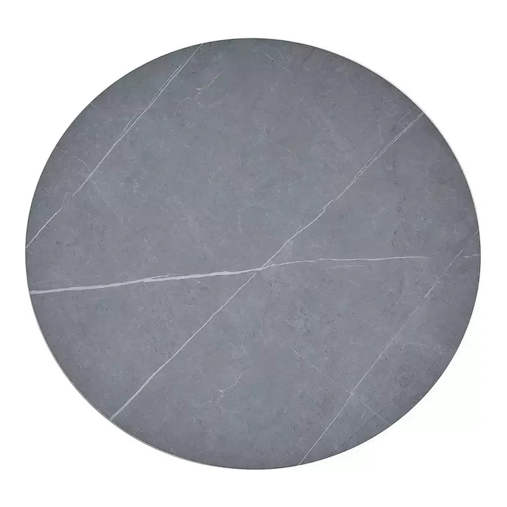 Masa rotunda Talia marmura gri/negru - ø90 / h75 cm [3]