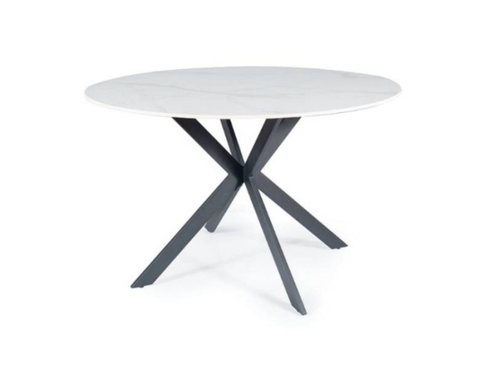 Masa rotunda Talia marmura alba/negru - ø90 / h75 cm [3]