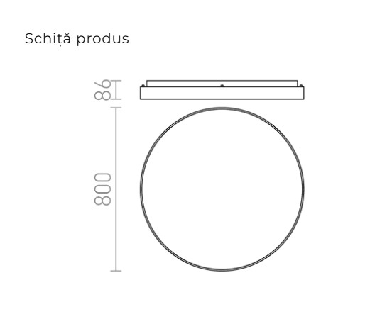 MENSA R 80 - CORP DE ILUMINAT DE TAVAN [3]