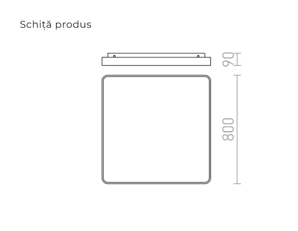 MENSA SQ 80 – PLAFONIERĂ LED DE TAVAN [3]