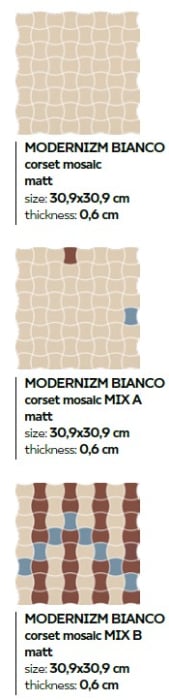 MODERNIZM BIANCO MOZAIC [4]