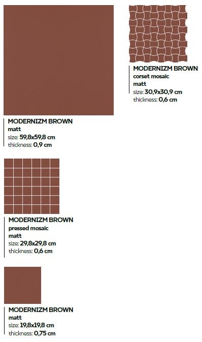 MODERNIZM BROWN MOZAIC [3]