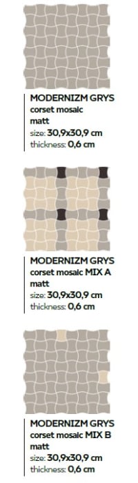 MODERNIZM GRYS MOZAIC [5]