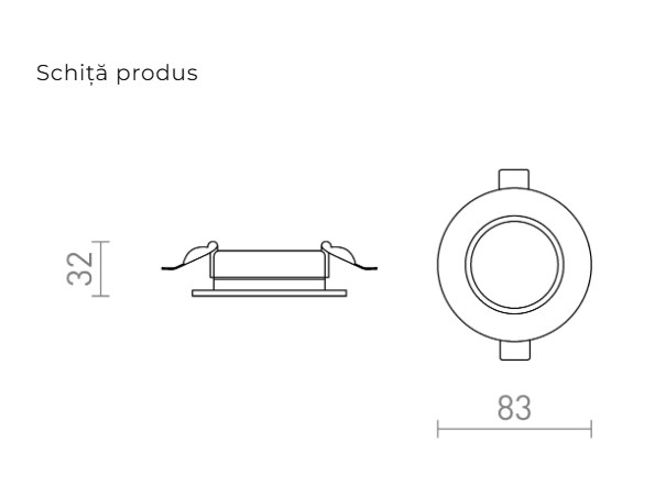 NONO DIMM - corp de iluminat ÎNCASTRAT [2]