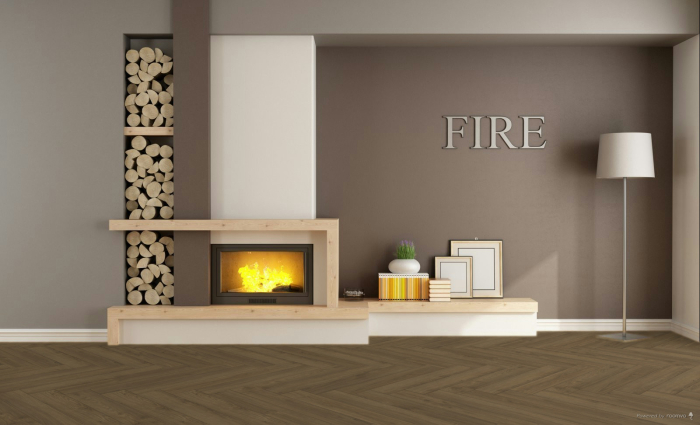 OAK MONT BLANC DARK BROWN HERRINGBONE [3]