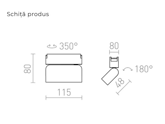 OXONIA 11 cu funcție de înclinare – Lumină LED liniară pentru sisteme VEGA & WAVE 24V [7]