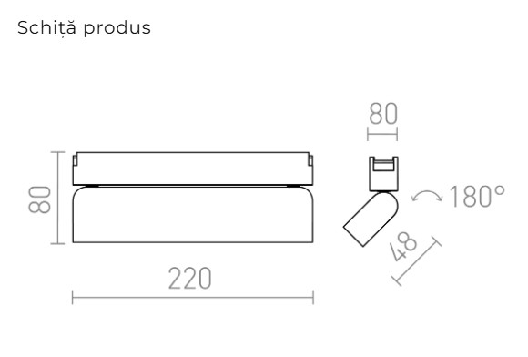 OXONIA 22 cu funcție de înclinare – Lumină LED liniară pentru sisteme VEGA & WAVE 24V [7]
