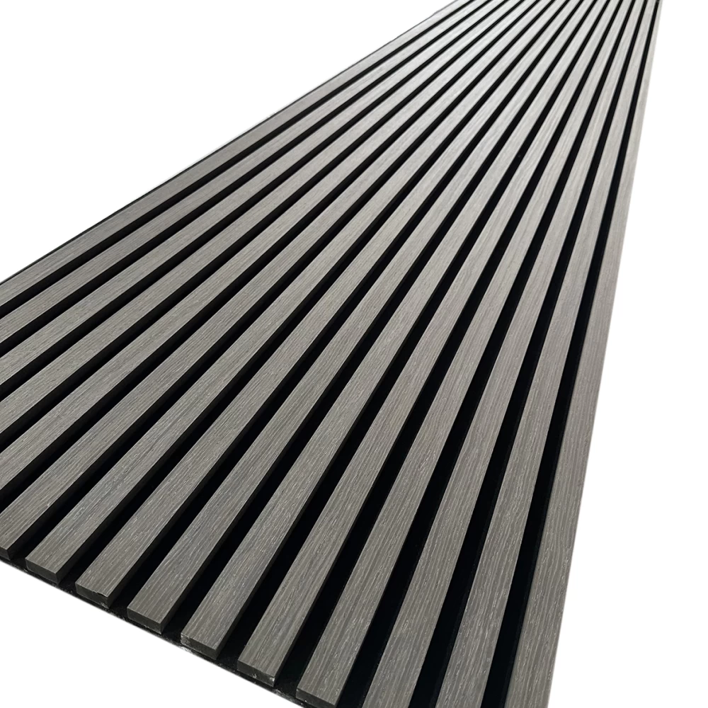 Panou acustic decorativ, gri inchis, model liniar 506S [3]