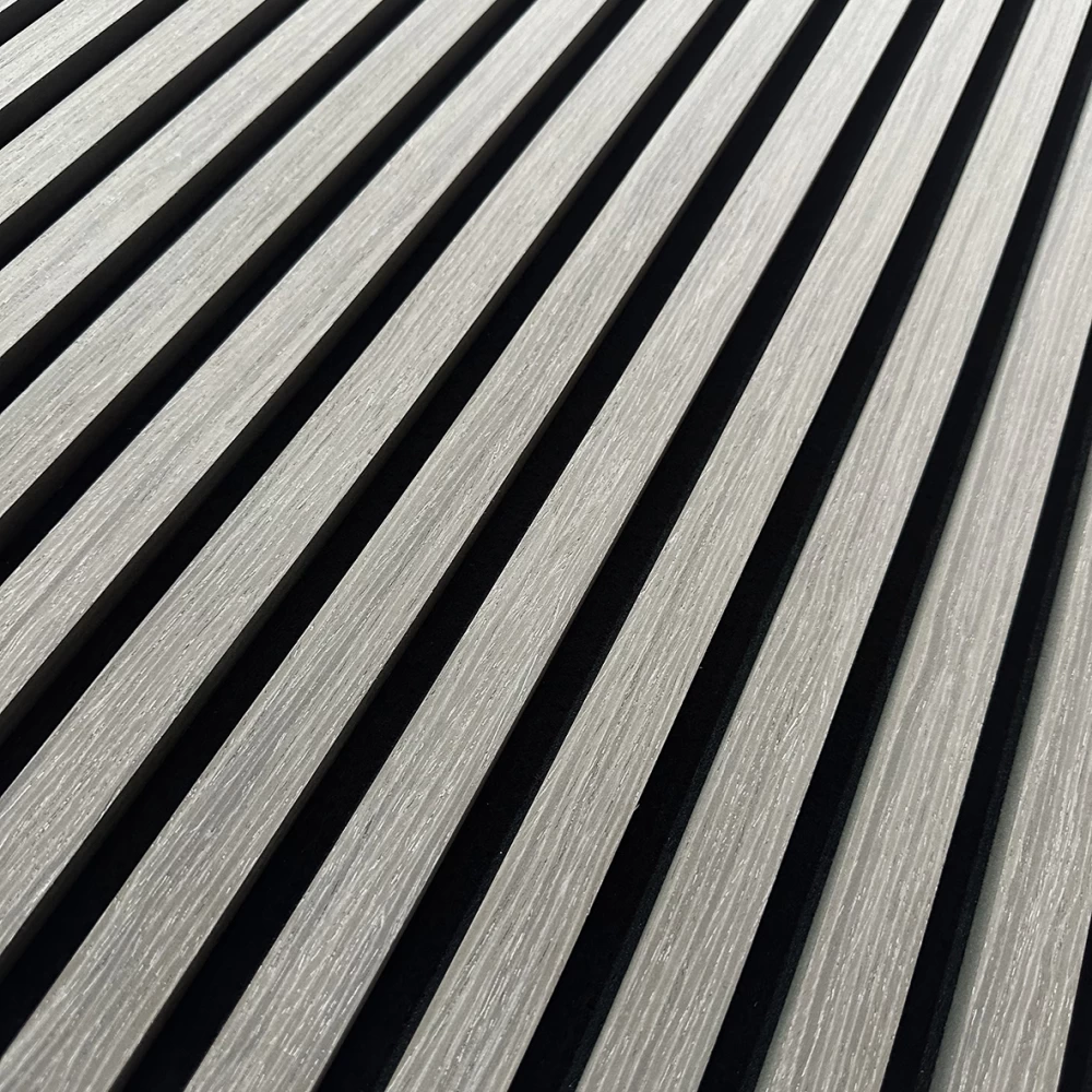 Panou acustic decorativ, gri inchis, model liniar 506S [4]