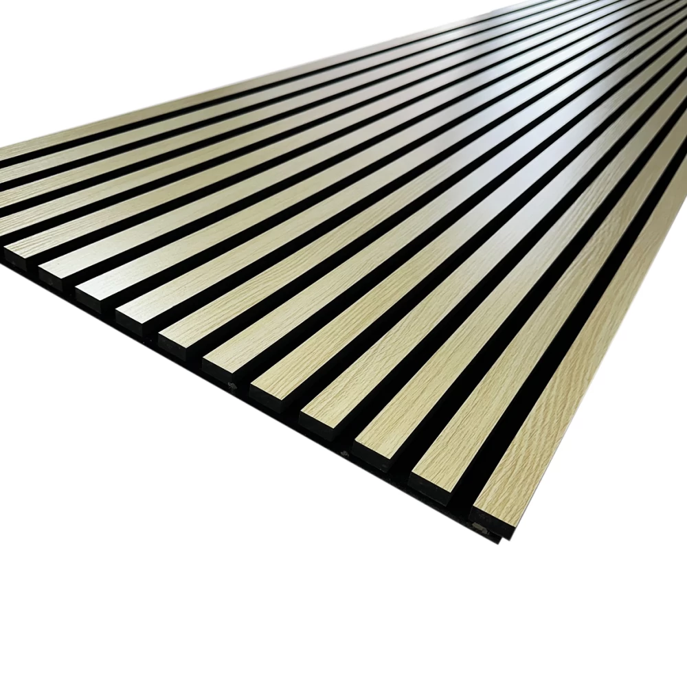 Panou acustic galben, lemn decorativ [2]