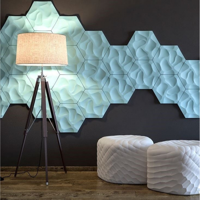 Panou decorativ 3D interior poliuretan Arstyl 3D CORAL 380X329X25 [1]