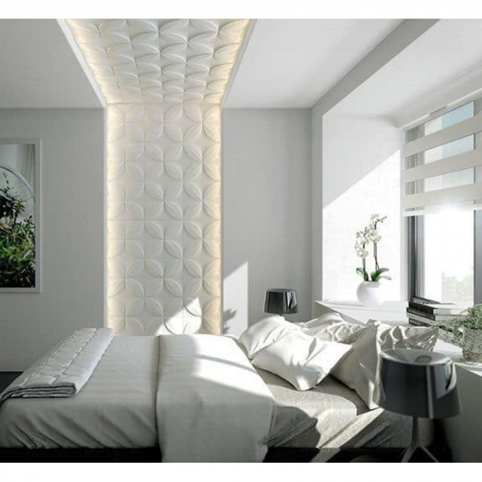 Panou decorativ 3D interior poliuretan Arstyl 3D FLOWER [1]